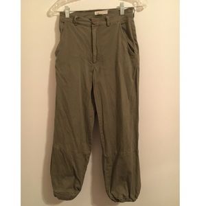 High waisted cargo joggers